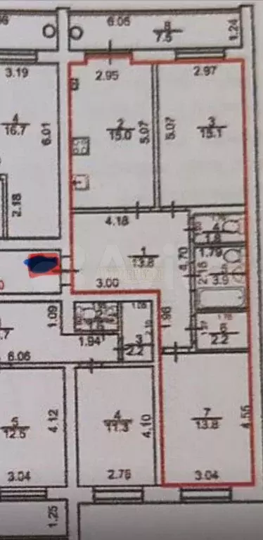 2-к. квартира, 73 м, 6/10 эт. - Фото 0