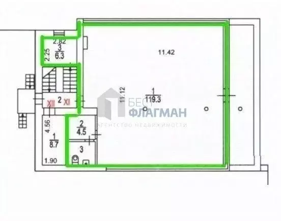 Офис в Москва Малый Ивановский пер., 7-9С1 (158 м) - Фото 2