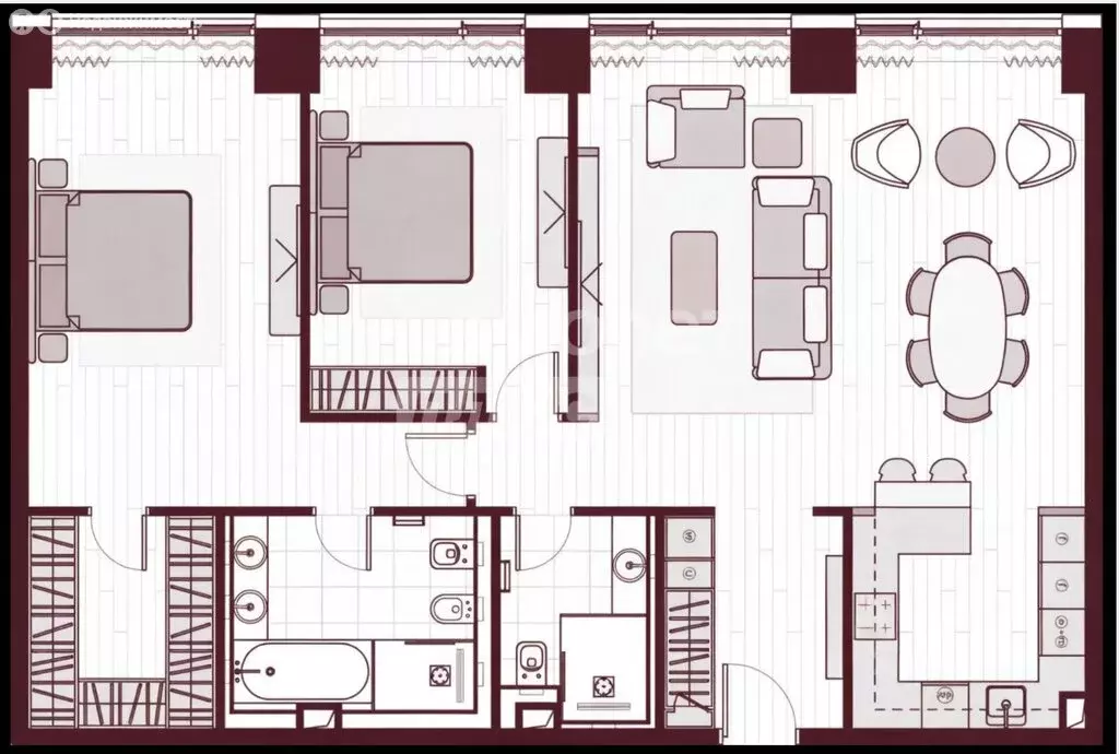 3-комнатная квартира: Москва, Ленинградский проспект, 37/1 (114.6 м) - Фото 2