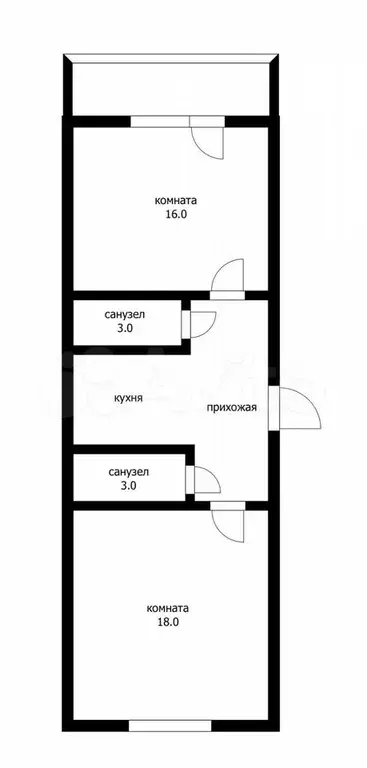 2-к. квартира, 50 м, 3/16 эт. - Фото 0