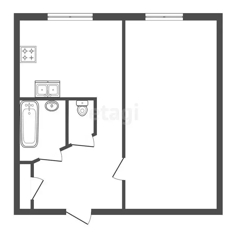 1-комнатная квартира: Санкт-Петербург, Купчинская улица, 13к1 (29 м) - Фото 1