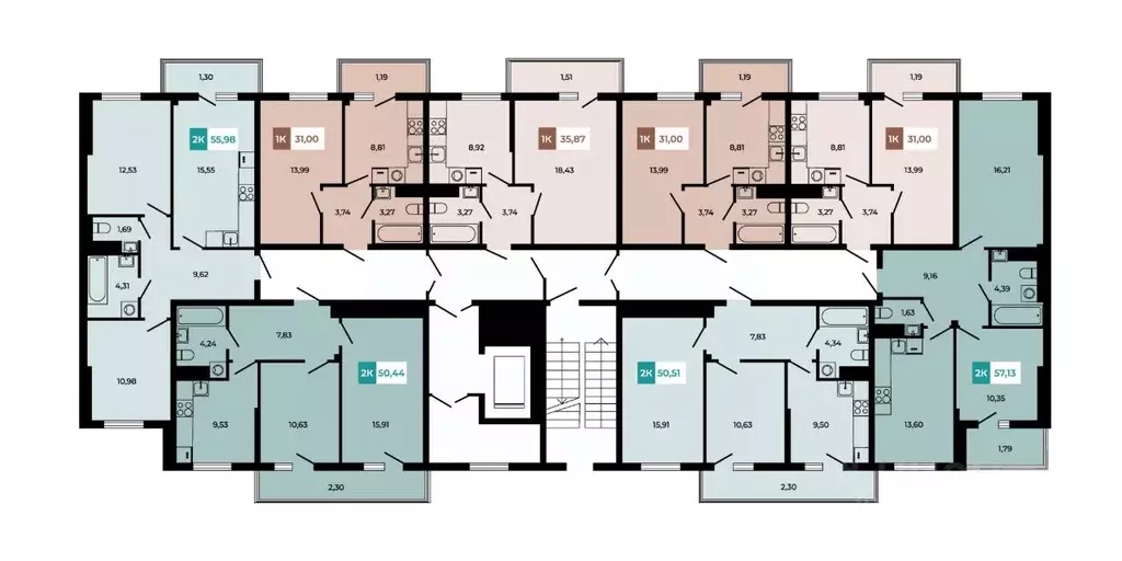 2-к кв. Ростовская область, Аксайский район, Щепкинское с/пос, пос. ... - Фото 2