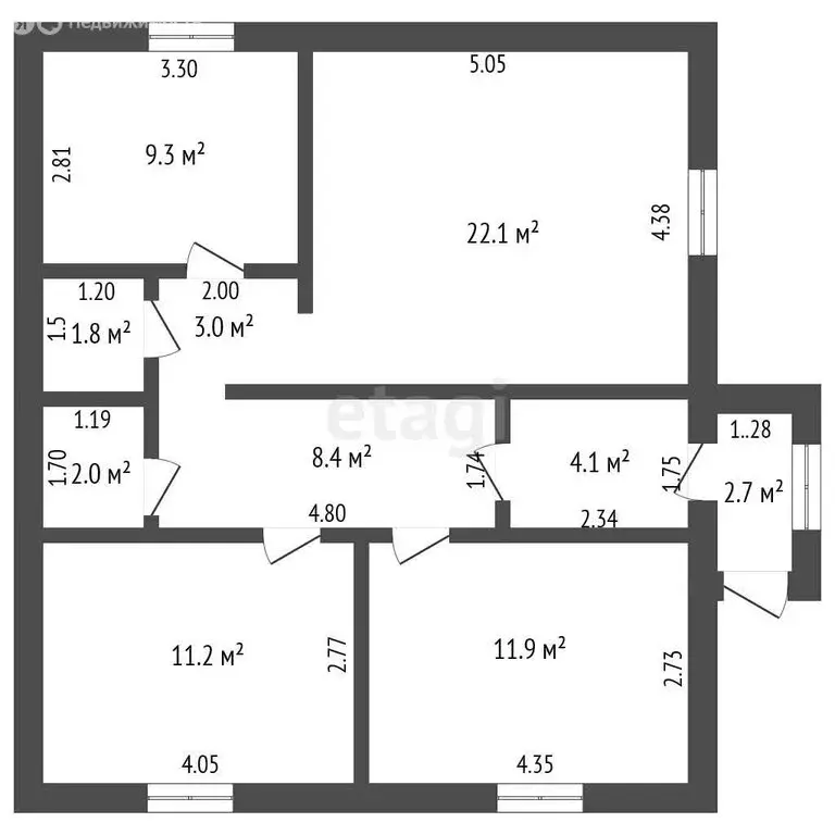 Дом в Ишим, Артиллерийская улица (76.5 м) - Фото 1