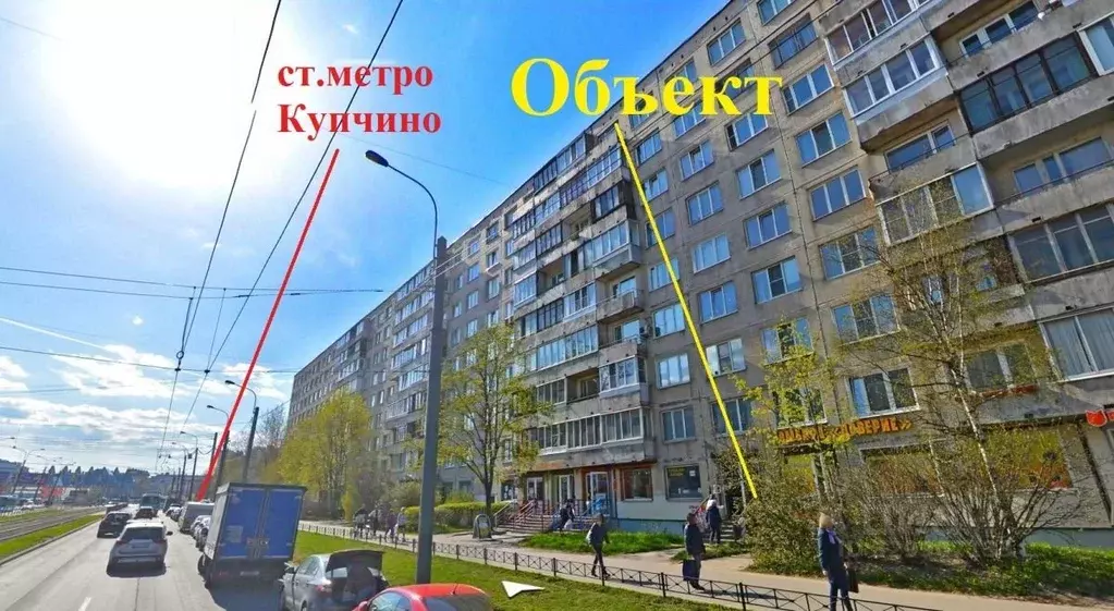 Помещение свободного назначения в Санкт-Петербург ул. Ярослава Гашека, ... - Фото 2