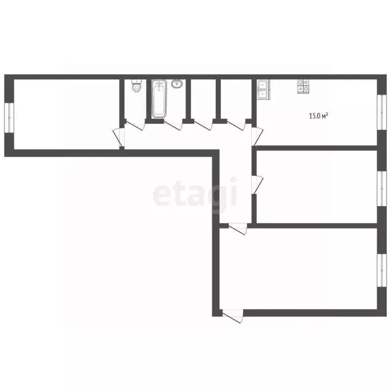 3-к кв. Ямало-Ненецкий АО, Новый Уренгой просп. Мира, 22к4 (83.2 м) - Фото 2
