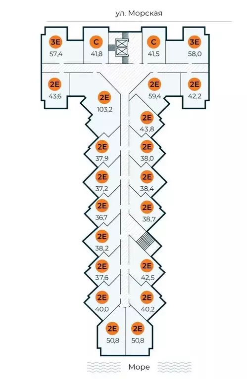 Студия Крым, Евпатория городской округ, Заозерное пгт ул. Аллея ... - Фото 2