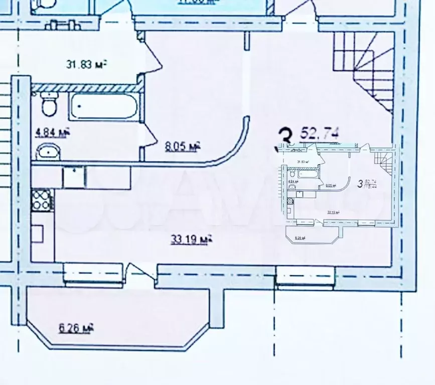 3-к. квартира, 115 м, 4/5 эт. - Фото 0