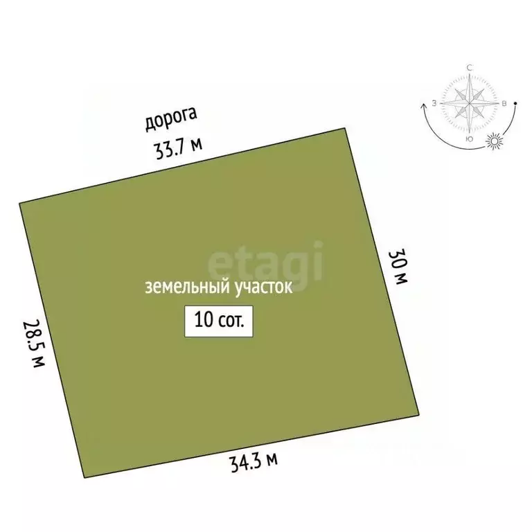 Участок в Костромская область, Красносельский район, Боровиковское ... - Фото 1