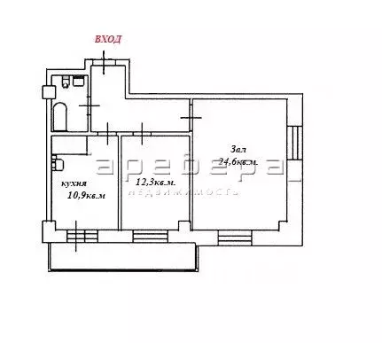 2-к кв. Красноярский край, Красноярск Караульная ул., 39 (61.3 м) - Фото 1