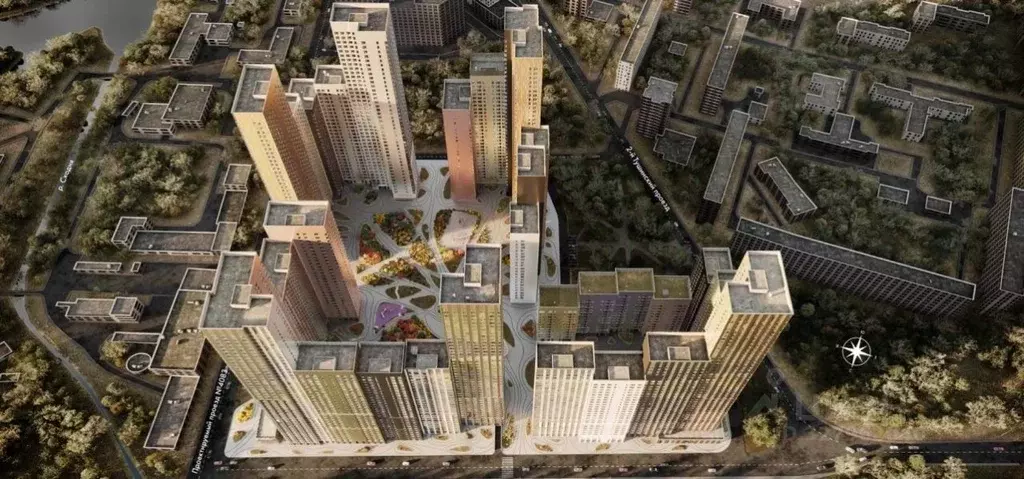 1-к кв. Москва Строительный проезд, 9к1 (42.1 м) - Фото 1