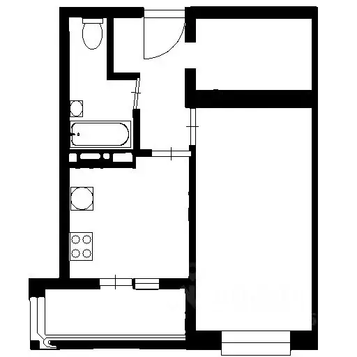 1-к кв. Краснодарский край, Анапа Парковая ул., 64Ак3 (31.0 м) - Фото 2