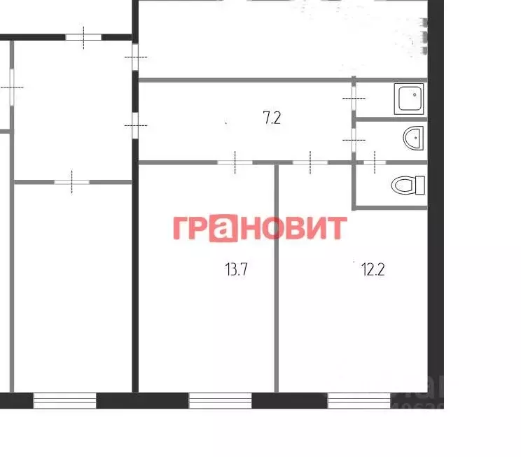 2-к кв. Новосибирская область, Обь ул. ЖКО Аэропорта, 27 (35.4 м) - Фото 2