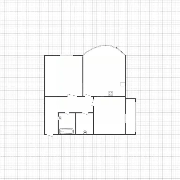 2-к кв. Белгородская область, Белгород ул. Николая Островского, 18А ... - Фото 2