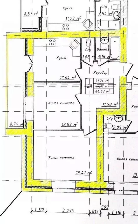 2-к кв. Владимирская область, Владимир Фестивальная ул., 2 (64.0 м) - Фото 0