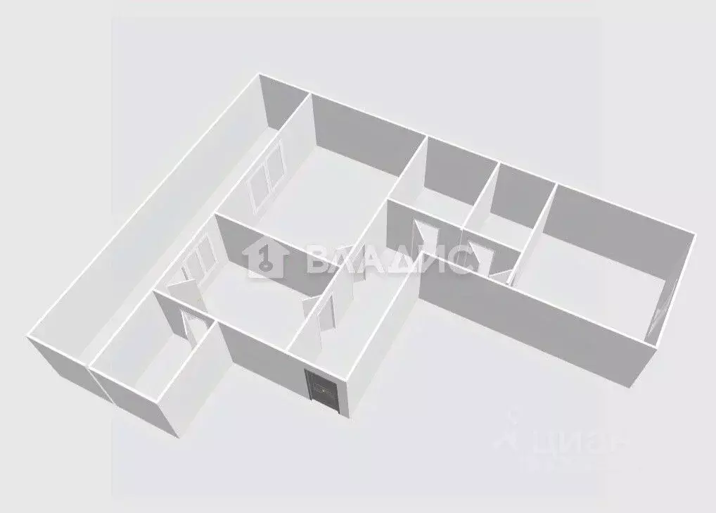 2-к кв. Смоленская область, Смоленск ул. Воробьева, 5 (61.3 м) - Фото 2