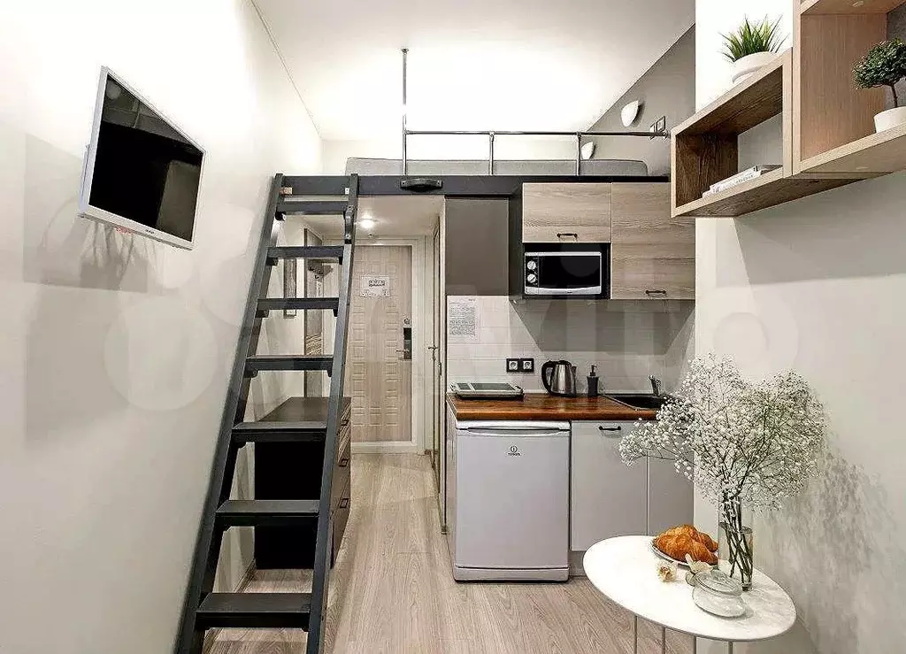 Апартаменты-студия, 17,1 м, 4/4 эт. - Фото 1