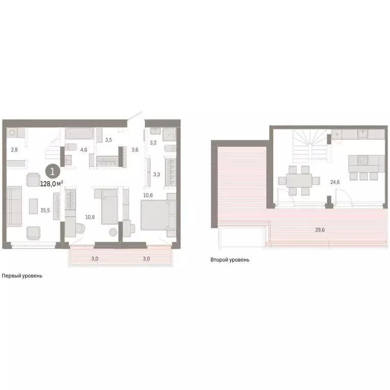 1-комнатная квартира: Тюмень, улица Республики, 205к3 (128.02 м) - Фото 1