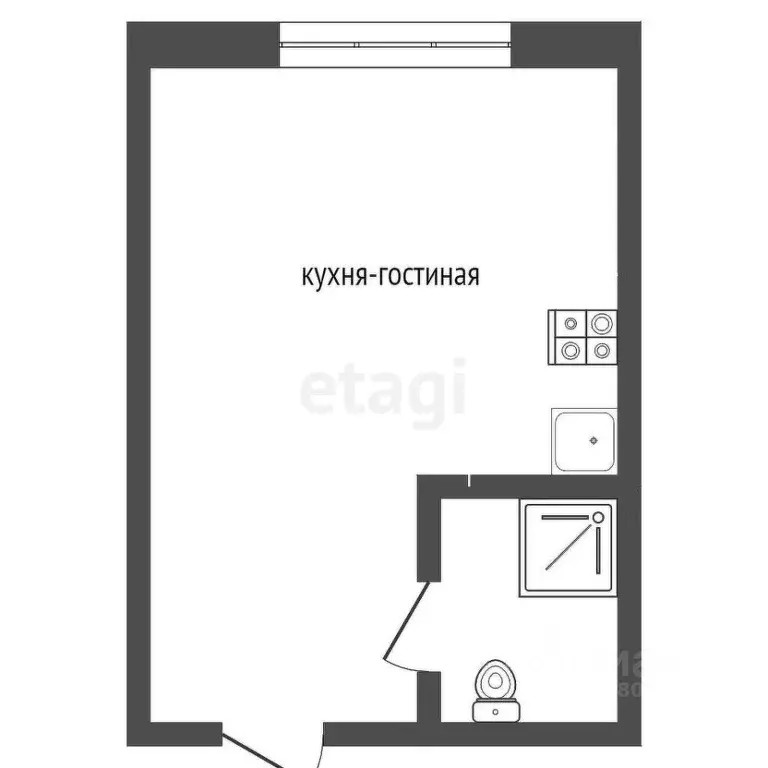 Студия Ростовская область, Ростов-на-Дону Новое Поселение мкр, ул. ... - Фото 1