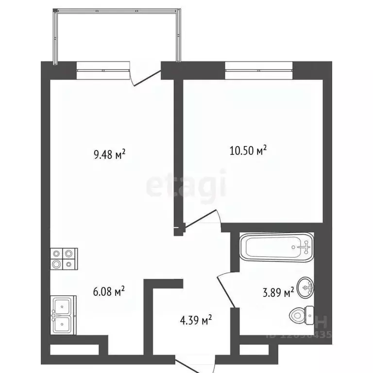 1-к кв. Московская область, Химки городской округ, д. Юрлово к1/1 ... - Фото 2
