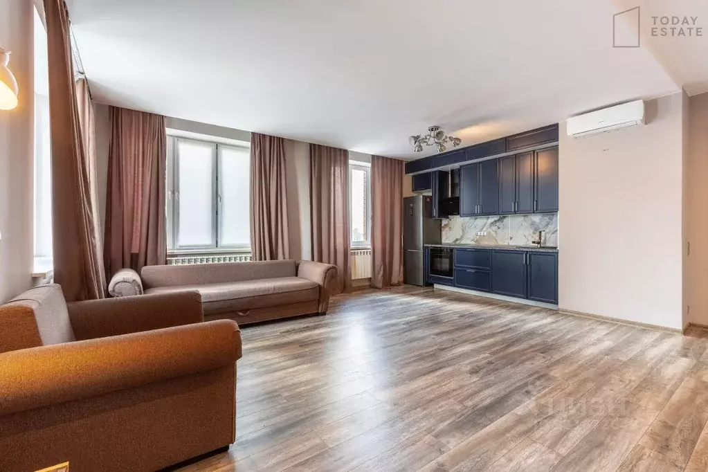 Квартира, 1 комната, 68.9 м - Фото 0