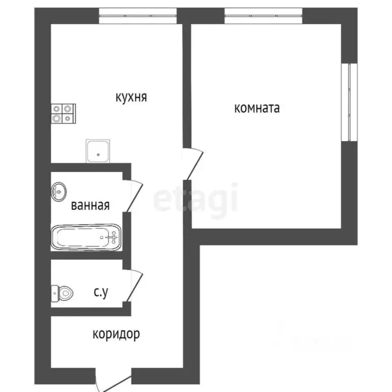 1-к кв. Санкт-Петербург Киевская ул., 3 (40.9 м) - Фото 0