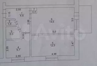 2-к. квартира, 41 м, 5/5 эт. - Фото 0