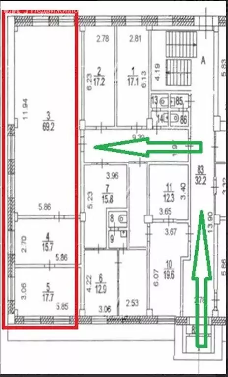 Офис (102 м) - Фото 1