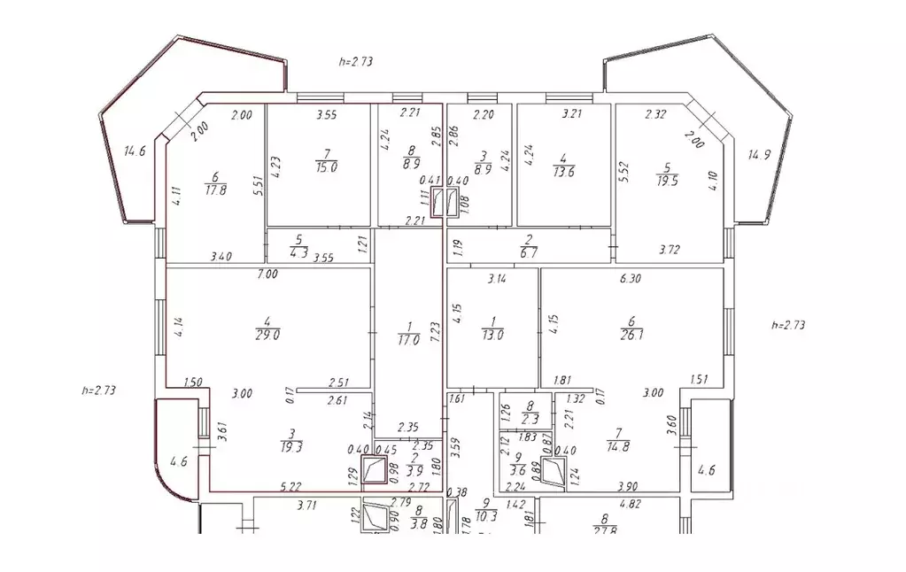 3-к кв. Санкт-Петербург ш. Суздальское, 12к2 (115.2 м) - Фото 2