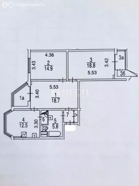 3-комнатная квартира: Москва, Коломенская набережная, 12 (74.3 м) - Фото 1