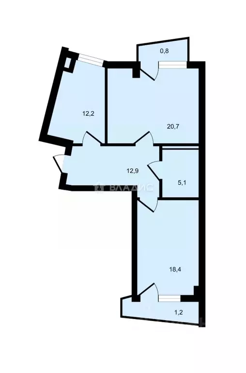 2-к кв. Калининградская область, Калининград ул. Горького, 170 (68.9 ... - Фото 2