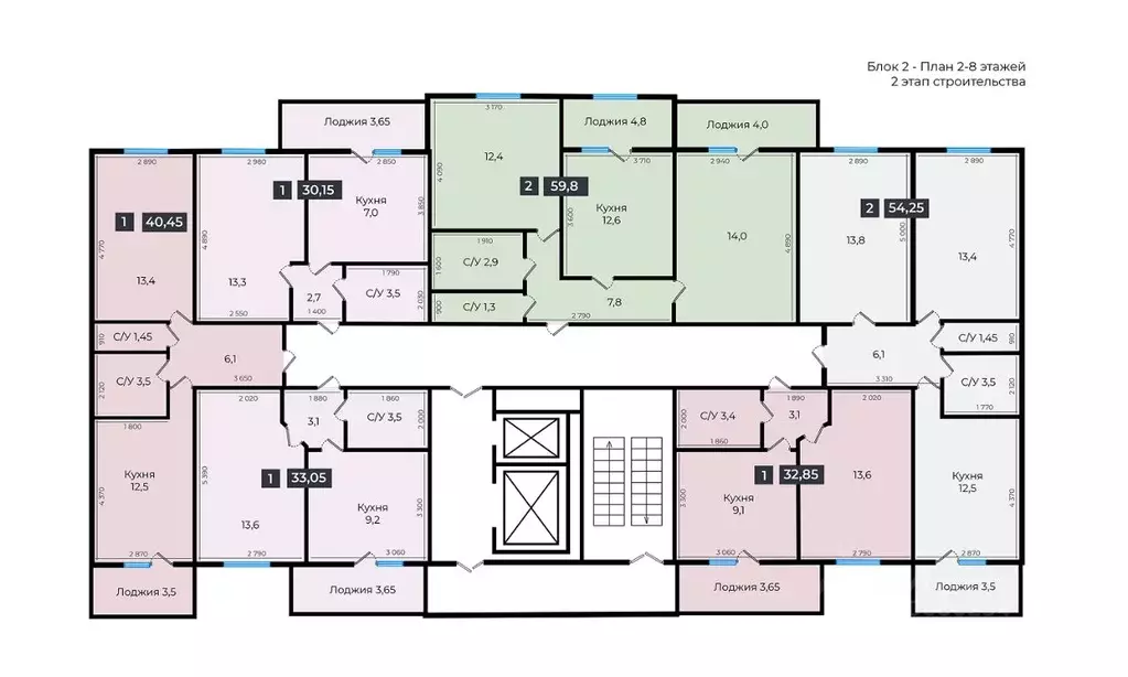 1-к кв. Ставропольский край, Ставрополь ул. Южный обход, 53В (40.25 м) - Фото 2