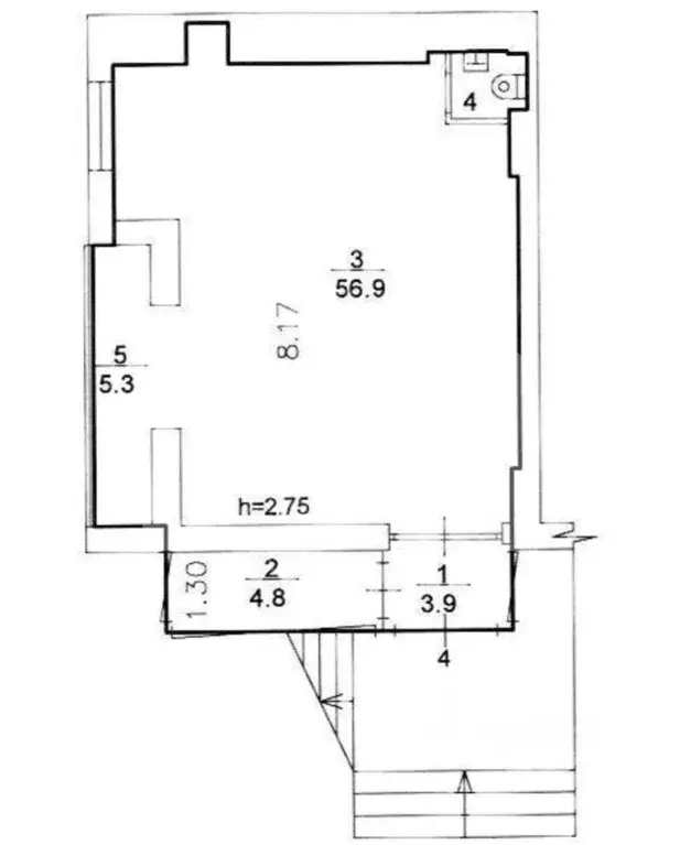 Помещение свободного назначения в Москва Нахимовский просп., 11К1 (73 ... - Фото 2