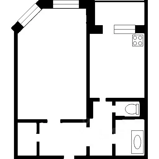 1-к кв. Ханты-Мансийский АО, Сургут ул. 30 лет Победы, 42/1 (44.0 м) - Фото 2