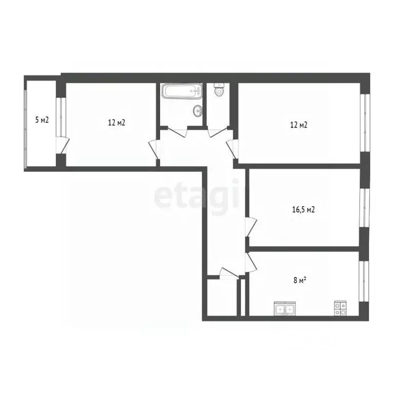 3-к кв. Псковская область, Псков Сиреневый бул., 1 (65.1 м) - Фото 2