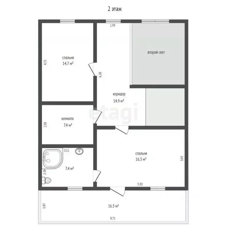 Дом в Вологодская область, пос. Песочное ул. Полевая, 20 (160 м) - Фото 2