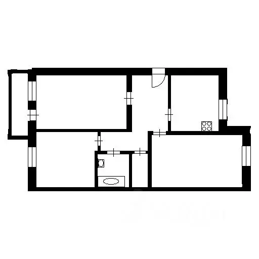 3-к кв. Башкортостан, Уфа ул. Гафури, 48 (64.1 м) - Фото 2