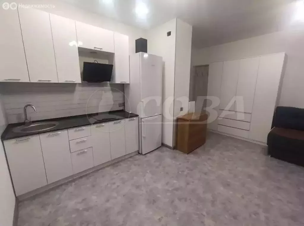 Квартира-студия: Тюмень, микрорайон Зарека, улица Лермонтова, 6 (25 м) - Фото 0