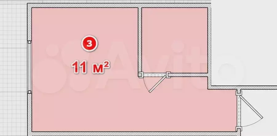 Квартира-студия, 11 м, 1/12 эт. - Фото 0