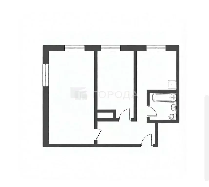 2-к кв. Алтайский край, Барнаул ул. Новосибирская, 2 (40.3 м) - Фото 2