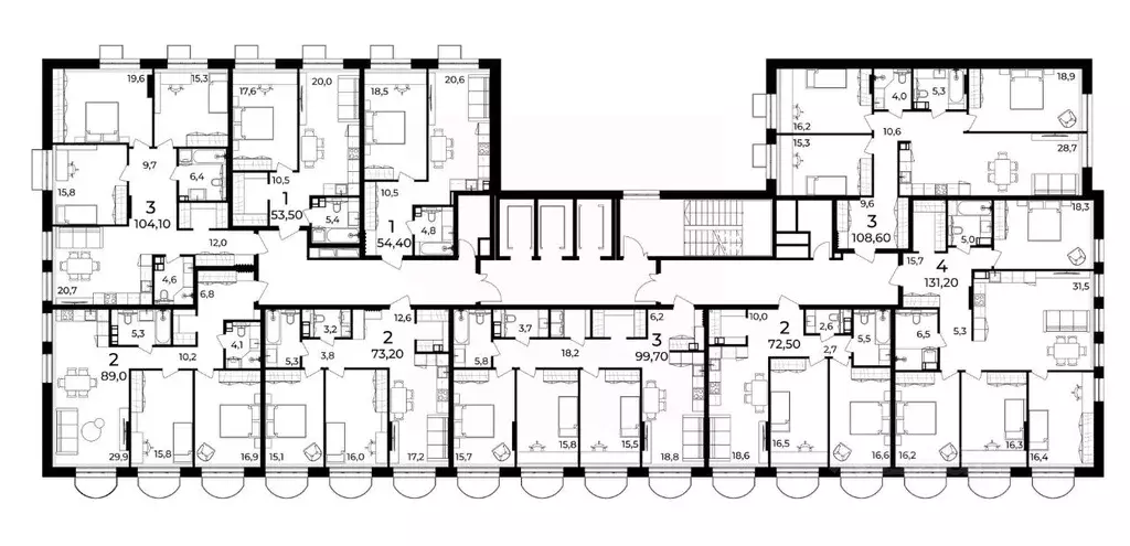 3-к кв. Нижегородская область, Нижний Новгород ул. Воровского, 8 ... - Фото 1