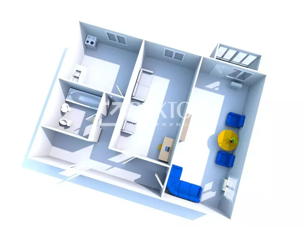2-к кв. Костромская область, Кострома Черноречье мкр, 30 (42.2 м) - Фото 1