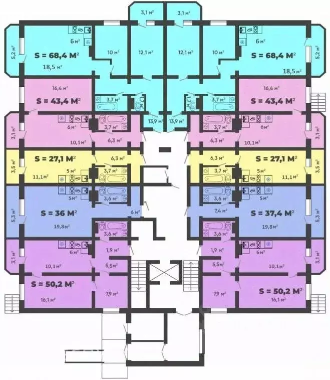 2-к кв. Красноярский край, Минусинск ул. Трегубенко, 65 (43.4 м) - Фото 1