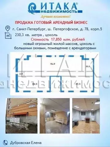 Помещение свободного назначения в Санкт-Петербург Петергофское ш., ... - Фото 0