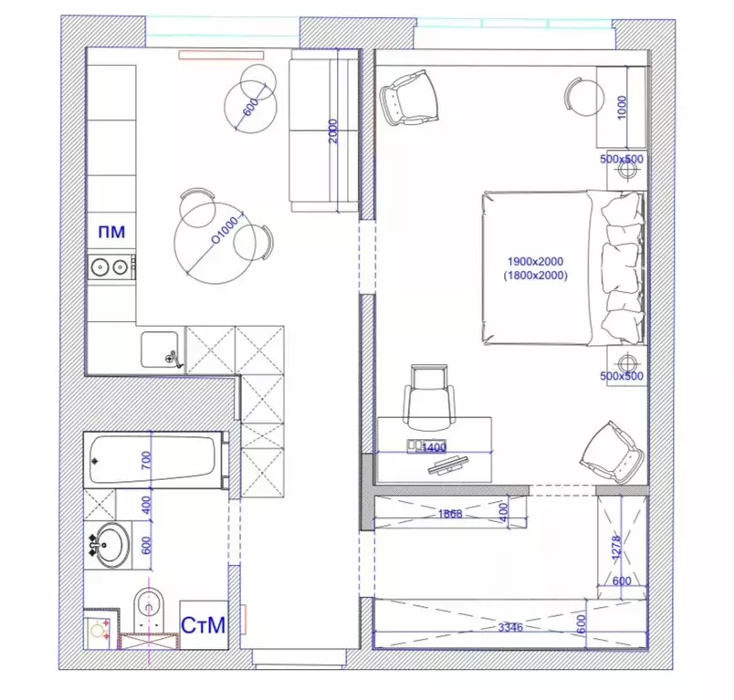 1-к кв. Москва Береговой проезд, 1Б (44.0 м) - Фото 2