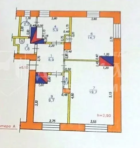 3-к кв. Кемеровская область, Ленинск-Кузнецкий ул. 8 Марта, 35 (60.6 ... - Фото 1