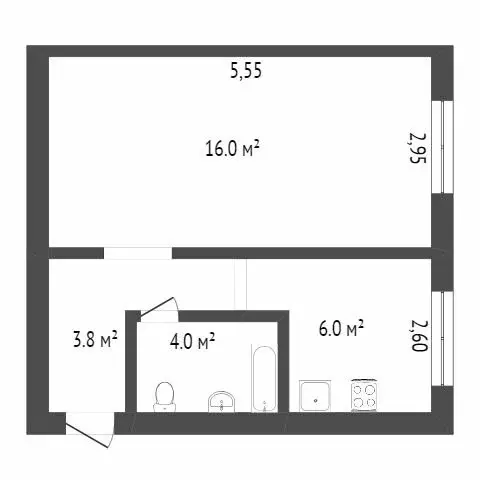 1-комнатная квартира: Ачинск, 2-й микрорайон, 20 (31.7 м) - Фото 1