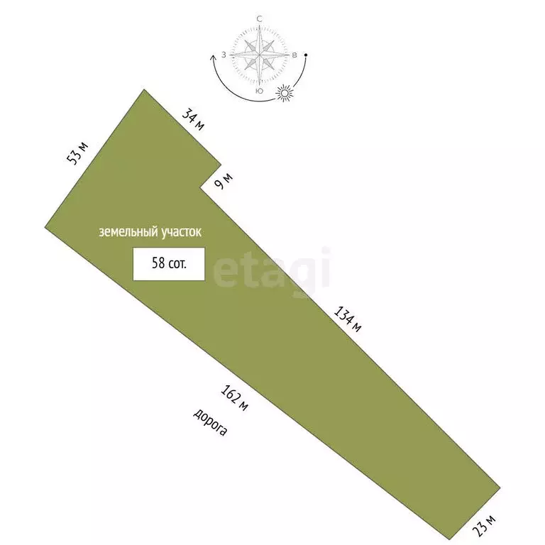 Участок в Нерехтский район, Воскресенское сельское поселение, деревня ... - Фото 1