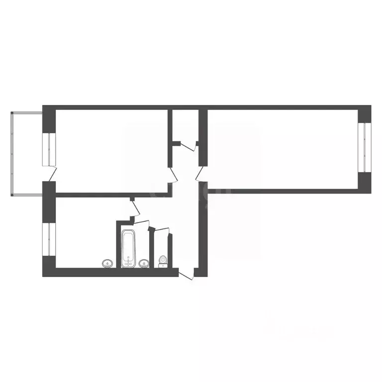 2-к кв. Кемеровская область, Юрга ул. Максименко, 11 (47.9 м) - Фото 1