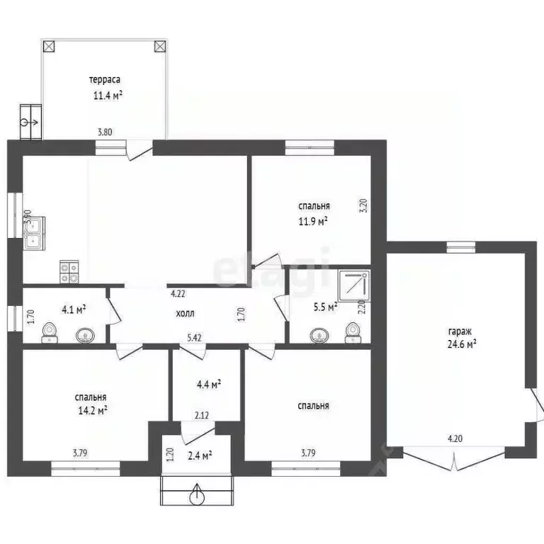 Дом в Белгородская область, Белгородский район, с. Стрелецкое ул. ... - Фото 1