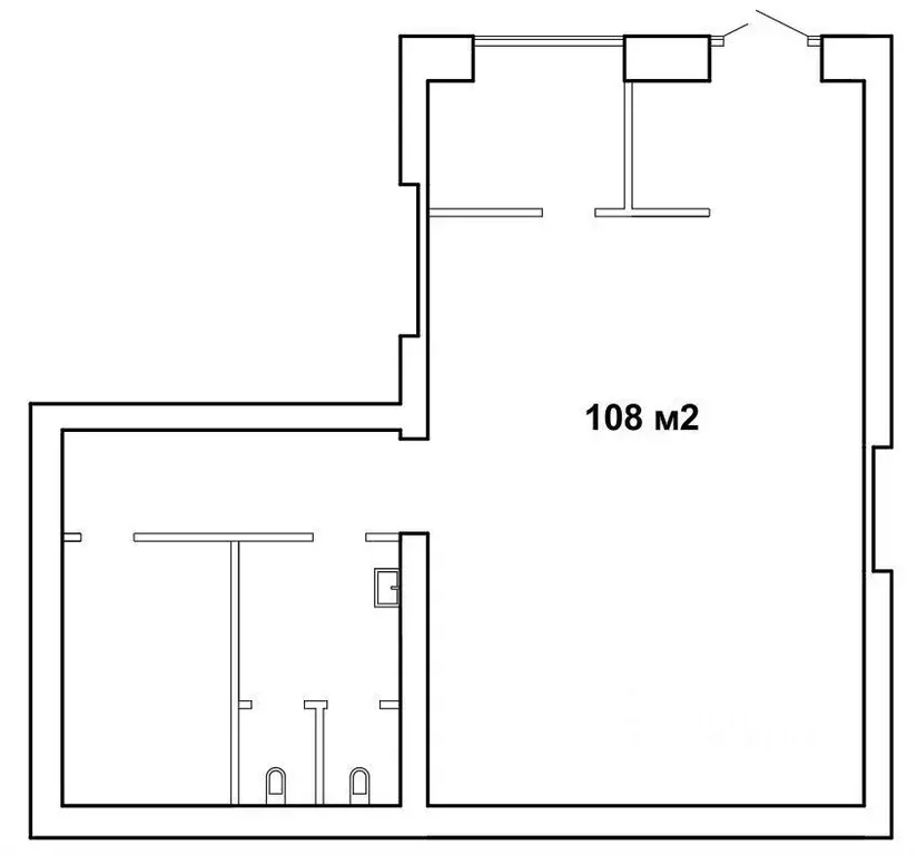 Торговая площадь в Тюменская область, Тюмень ул. Малыгина, 59 (108 м) - Фото 0